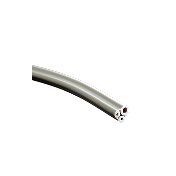 HP Tubing, 3 Hole, Asepsis Straight Gray; Roll of 100ft