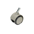 Caster, Soft Wheel for Hard Floors, Gray, Pkg of 5