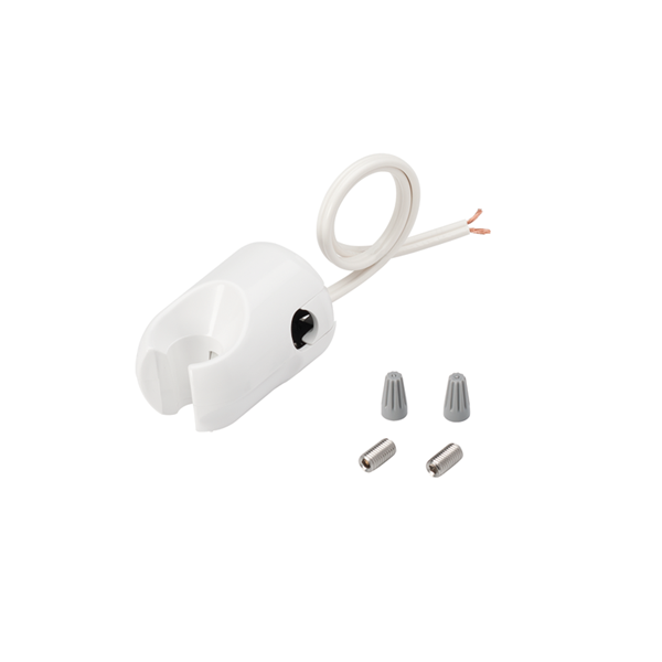 Holder, Electric Auto, Molded, Normally Closed, White