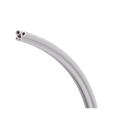 HP Tubing, 4 Hole, Straight Gray; Box of 100ft