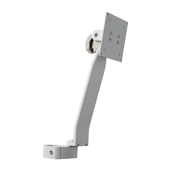 Monitor Support, Vertical Post Mounted, Gray