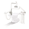 Reliance Over the Patient Dental Unit with Cuspidor & PMU, White