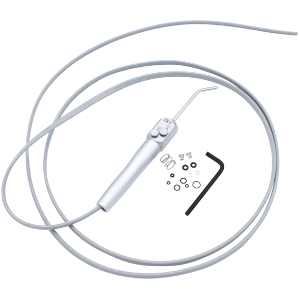 Syringe, Euro-Style, Quick Clean, w/Dark Surf Straight Tubing