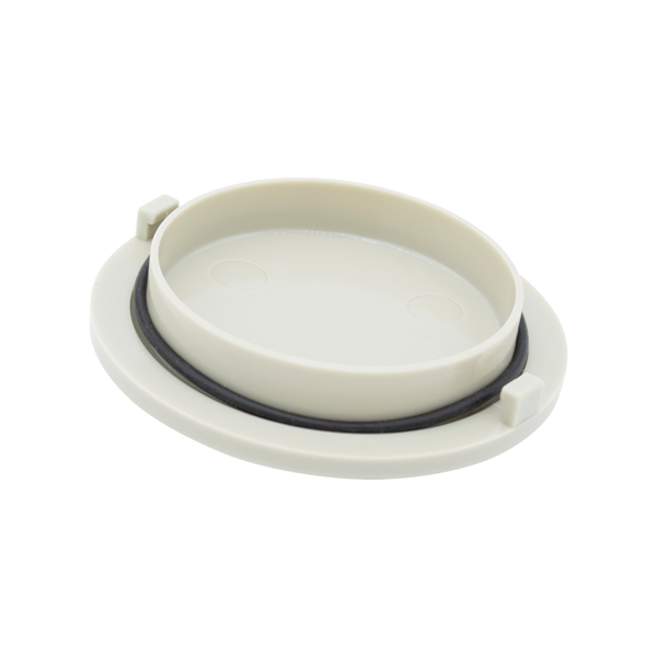 Vacuum Canister Cap w/O-ring, Bracket Mounted, Gray