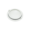 Vacuum Canister Cap w/O-ring, Bottom & Side Mounted, Gray